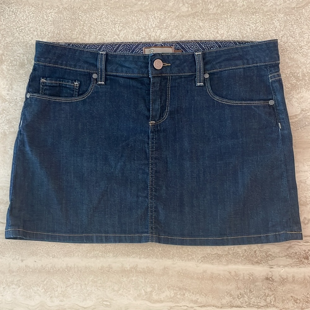 PAIGE Premium Denim Canyon Mini Skirt